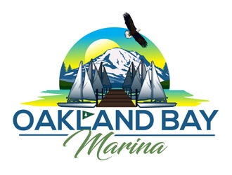 Oakland Bay Marina, owned by Shelton Yacht Club logo design by DreamLogoDesign