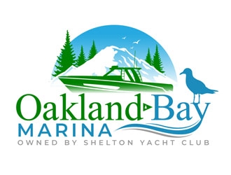 Oakland Bay Marina, owned by Shelton Yacht Club logo design by DreamLogoDesign