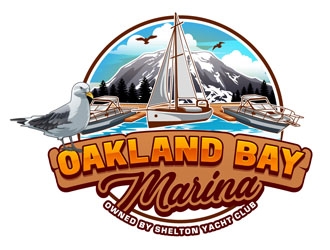 Oakland Bay Marina, owned by Shelton Yacht Club logo design by DreamLogoDesign