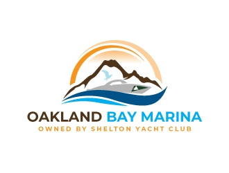 Oakland Bay Marina, owned by Shelton Yacht Club logo design by adwebicon