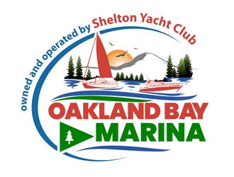 Oakland Bay Marina, owned by Shelton Yacht Club logo design by DreamLogoDesign
