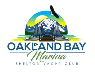 Oakland Bay Marina, owned by Shelton Yacht Club logo design by DreamLogoDesign