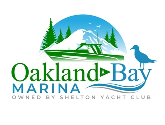 Oakland Bay Marina, owned by Shelton Yacht Club logo design by DreamLogoDesign