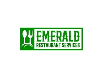 Emerald Restaurant Services logo design by aryamaity