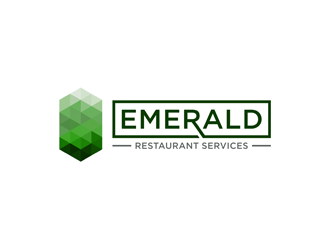 Emerald Restaurant Services logo design by alby