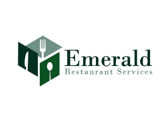 Emerald Restaurant Services logo design by Marianne