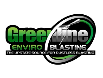 Greenline Enviro Blasting  logo design by DreamLogoDesign