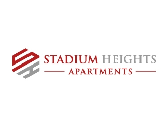 Stadium Heights Apartments logo design by akilis13