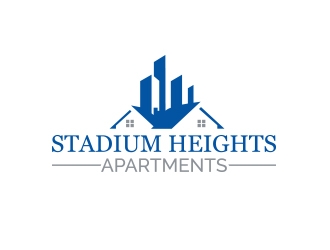 Stadium Heights Apartments logo design by JackPayne