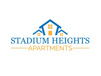 Stadium Heights Apartments logo design by JackPayne