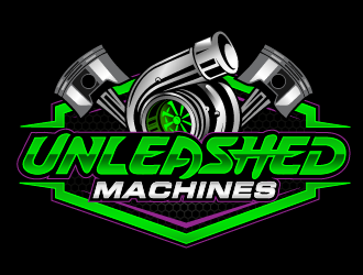 Unleashed Machines logo design by THOR_