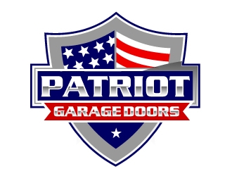 Patriot Garage Doors logo design by AamirKhan