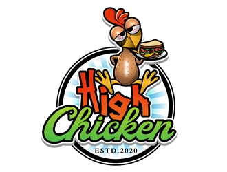 High Chicken  logo design by DreamLogoDesign