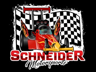 Schneider Motorsports logo design by DesignPal