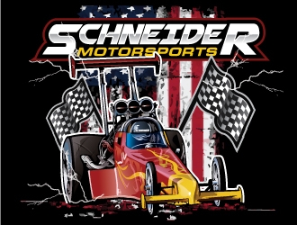 Schneider Motorsports logo design by REDCROW