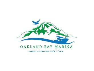 Oakland Bay Marina, owned by Shelton Yacht Club logo design by heba