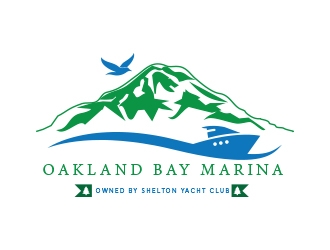 Oakland Bay Marina, owned by Shelton Yacht Club logo design by heba
