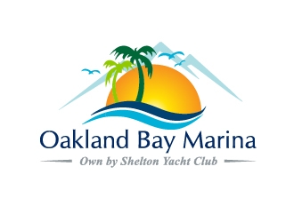 Oakland Bay Marina, owned by Shelton Yacht Club logo design by Marianne