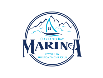 Oakland Bay Marina, owned by Shelton Yacht Club logo design by Gwerth