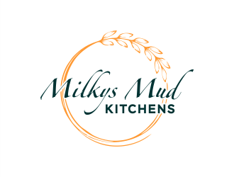 Milkys Mud Kitchens logo design by Gwerth