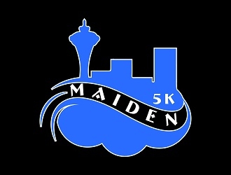 MAIDEN 5K logo design by bulatITA