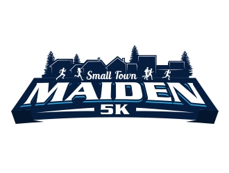 MAIDEN 5K logo design by Eliben