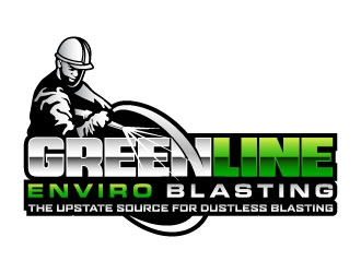 Greenline Enviro Blasting  logo design by daywalker