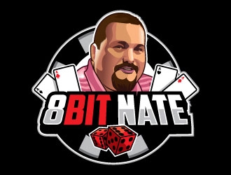 8Bit Nate logo design by invento