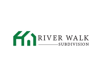 River Walk Subdivision logo design by heba