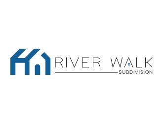 River Walk Subdivision logo design by heba