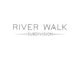 River Walk Subdivision logo design by heba