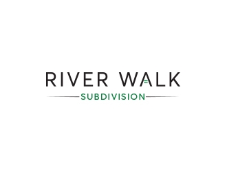 River Walk Subdivision logo design by heba