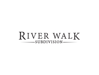 River Walk Subdivision logo design by heba