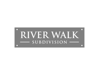 River Walk Subdivision logo design by ammad