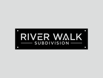River Walk Subdivision logo design by ammad