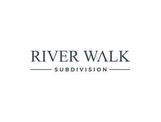 River Walk Subdivision logo design by Devian