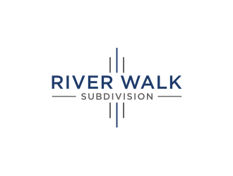 River Walk Subdivision logo design by asyqh