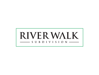 River Walk Subdivision logo design by kimora