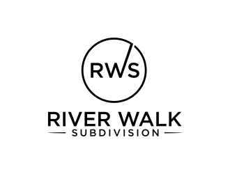 River Walk Subdivision logo design by ammad