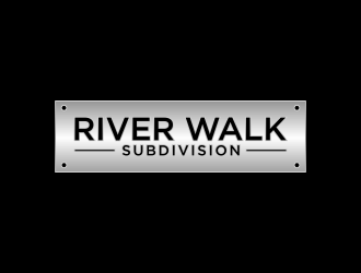 River Walk Subdivision logo design by ammad