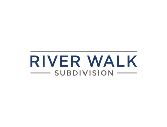 River Walk Subdivision logo design by asyqh