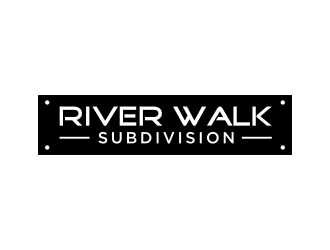River Walk Subdivision logo design by ammad