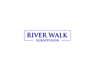 River Walk Subdivision logo design by haidar
