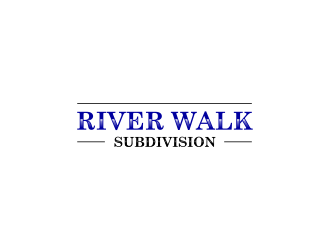 River Walk Subdivision logo design by haidar