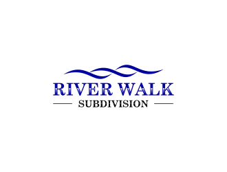 River Walk Subdivision logo design by haidar