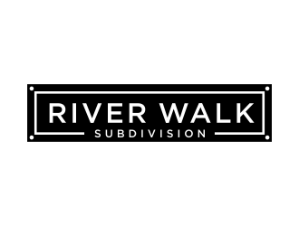 River Walk Subdivision logo design by ammad