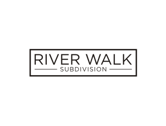 River Walk Subdivision logo design by blessings