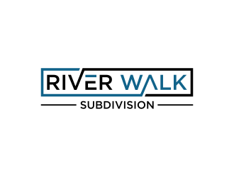 River Walk Subdivision logo design by hopee