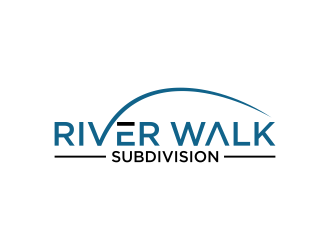 River Walk Subdivision logo design by hopee