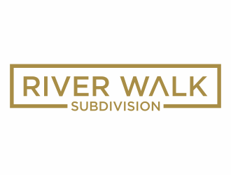 River Walk Subdivision logo design by hopee